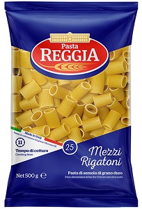 Reggia Mezza # 25 Rigatoni- Imported Pasta $3.99 lb